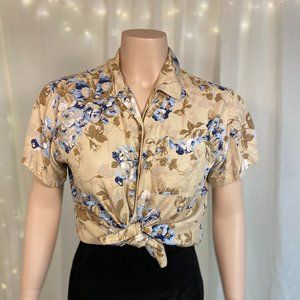 Liz Claiborne Hawaiian Button Down Shirt Women’s